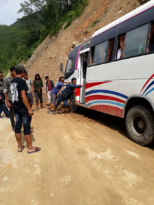 Bus in landslide 2